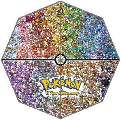 Custom Pokemon Fashionable Auto Foldable Sun Rain Anti-UV Umbrella Unique Design