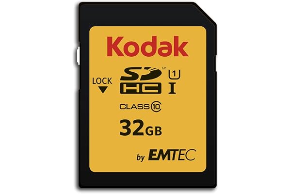 Kodak SDHC Card 32GB UHS-I U1 V10 Premium, up to 85MB/s Read Speed, for Full HD Video and High-Resolution Pictures, Compatible with SDHC Standard - EKMSD32GHC10K | Up to 85MB per S Read, Ideal for Full HD Video and High-Resolution Photos