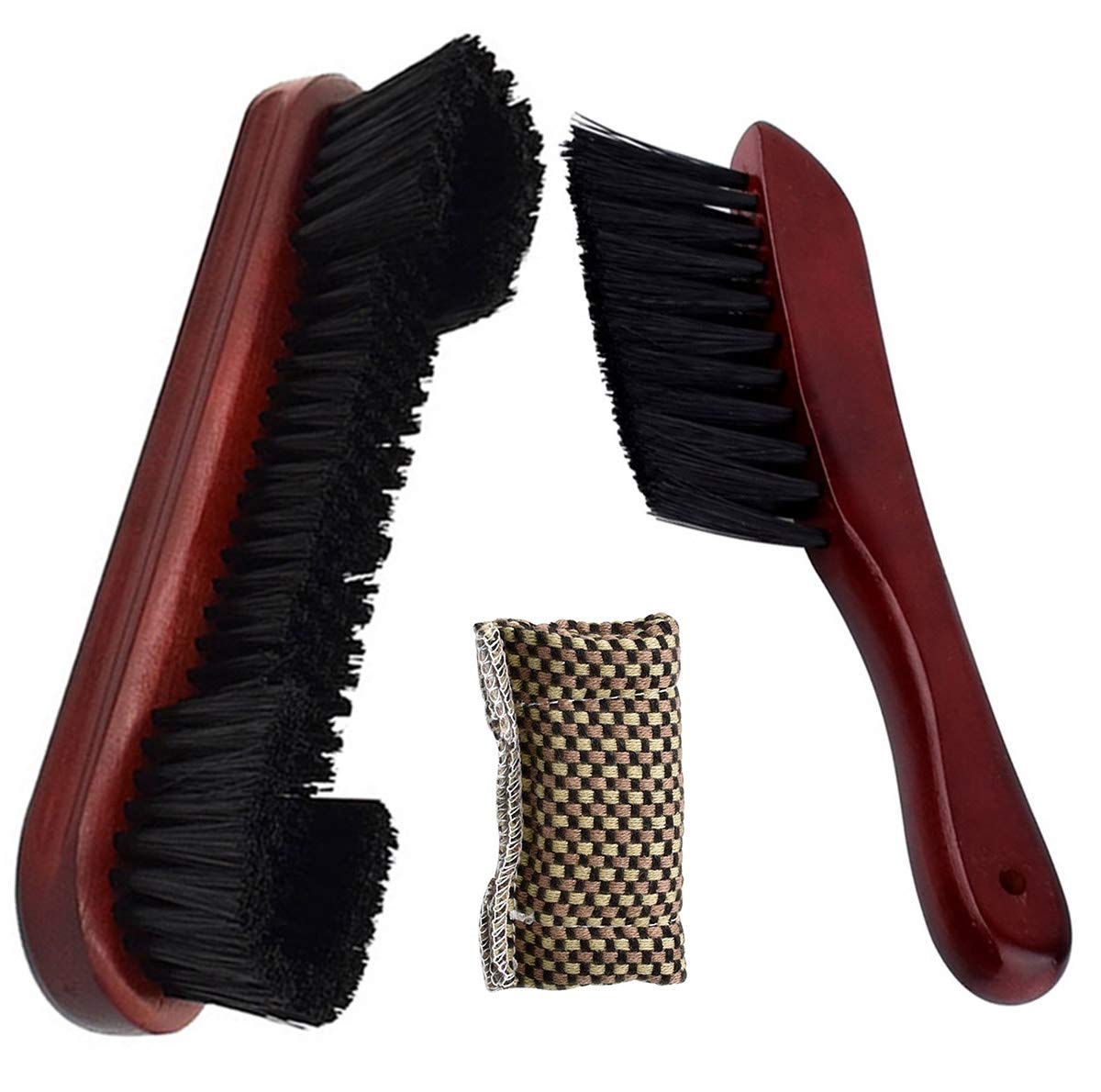 Billiards Pool Table and Rail Brush Set with Cloth Cue Cleaning Wipe Dry Cloth