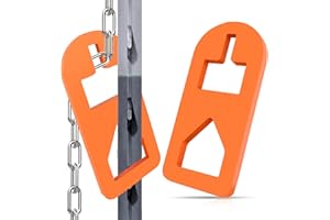 TNCZHYLX T Post Puller Fence Post Puller, Farm Equipment Tractor Accessories, Use Different Chains S Hooks Jacks Tractor Buckets from Ground (Orange)