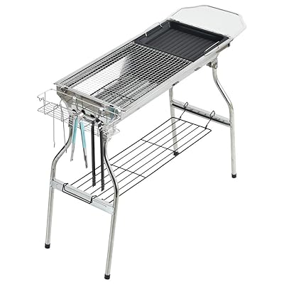 Portable Folding Barbie Grill Set Stainless Steel Oman Ubuy