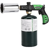 Sondiko Puissante Torche de Cuisson au Propane, Chalumeau de Soudure, Pistolet Lance-Flammes pour Grillades, Allumage de feu de Camp, Allumage de Charbon de Bois, Réservoir de propane non inclus