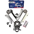 MOCA Timing Chain Kit Compatible with 11-12 for Ram 1500 V6 3.7L, 06-09 for Mitsubishi Raider V6 3.7L, 04-13 for Jeep Liberty V6 3.7L, 07-12 for Dodge Nitro V6 3.7L (NGC Cam Gear)