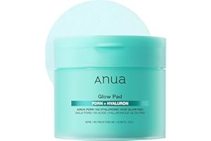 Anua PDRN 100 Hyaluronic Acid Pad, Glow-Plumping Korean Face Pad for Daily Skincare & Makeup Prep, Dual-Sided Toner for Radiant Skin & Deep Hydration, Korean Skin Care (180ml, 60 Pads)