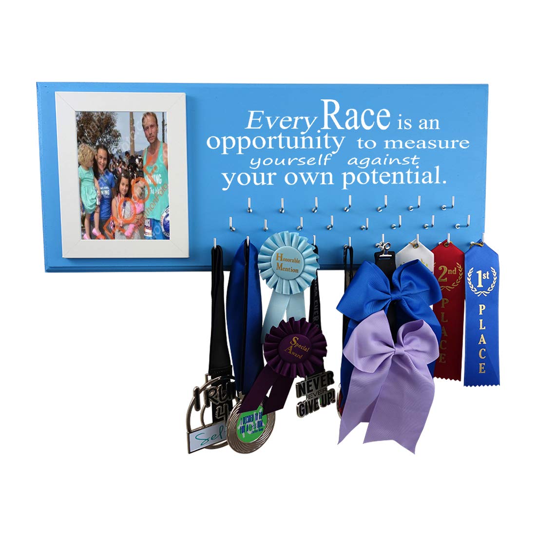 Race bib and Medal Display - Every Race is an