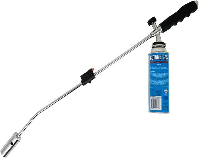 Unkrautbrenner Mit 4 Butan Gaskartuschen Abflammgerat Gasbrenner Piezo Zundung Unkrautvernichter Brenner Amazon De Baumarkt
