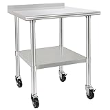 HARDURA Stainless Steel Table 30 x 36 Inches with