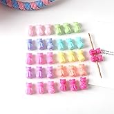 LiQunSweet 100 pcs Mixed Color Opaque Cat Acrylic Beads Lovely Kitten Pet Animal Beads for DIY Jewelry Bracelet Necklace Earring Crafts Bag Keychain Decor