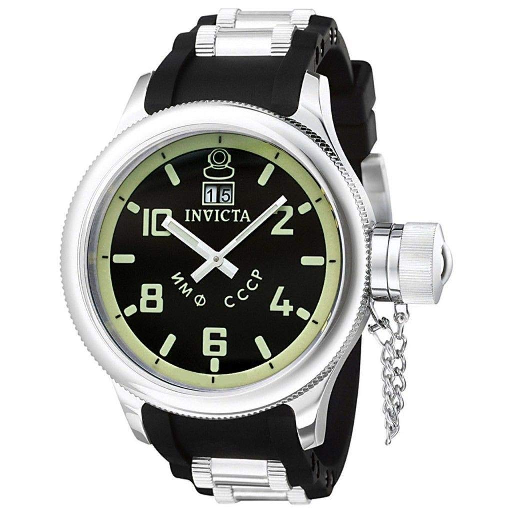 Invicta 4342 Russian Diver Herren Uhr Edelstahl Quarz schwarzen Zifferblat:  Amazon.de: Uhren