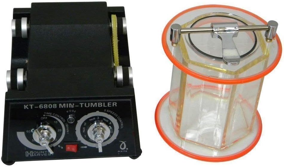 Paramount City Jewelry Polisher Machine, Professional Mini Tumbler Rotary Jewelry Polishing Finisher Tool with Polishing Bead - Image 5