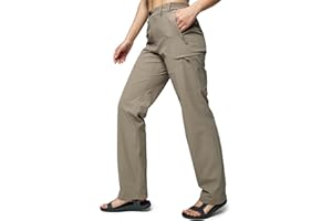 MIER Women's Quick Dry Cargo Pants Lightweight Tactical Hiking Pants with 6 Pockets, Stretchy and Water-Resistant