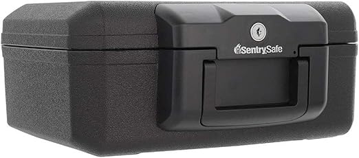 Sentrysafe 1200 Fireproof Box With Key Lock 0 18 Cubic Feet