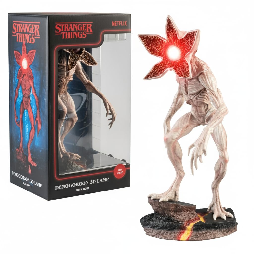 Photo 1 of Grupo Erik Stranger Things Light Collector Edition - Stranger Things Merch - Stranger Things Room Decor - Official Netflix Merchandise - Demogorgon Figure - USB and Battery Powered