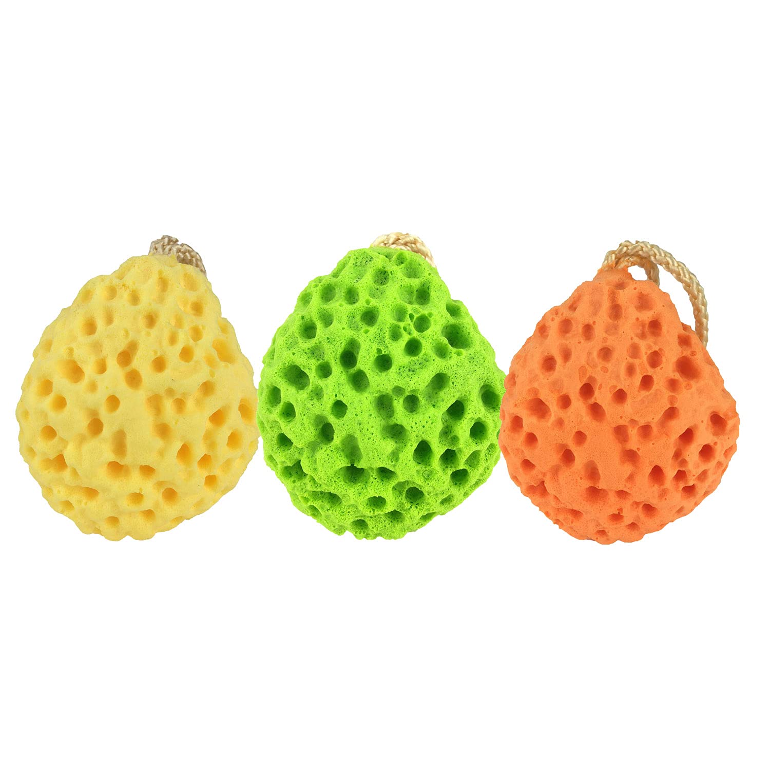 Glosoni Body Bath Sponge Bath Sponge 3 Pack Soft Body Shower Sponge Cleansing Body Sponge Exfoliating Cleansing Body Shower Sponge