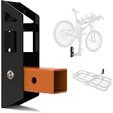 Fioracl Hitch Wall Mount 2 in Receiver, Max Hold up to 350LBS, Bike and Cargo Rack Organizer, Trailer Hitch Receiver Hitch Bicycle Ski Rack Storage, Foldable Hanging Garage Organizer
