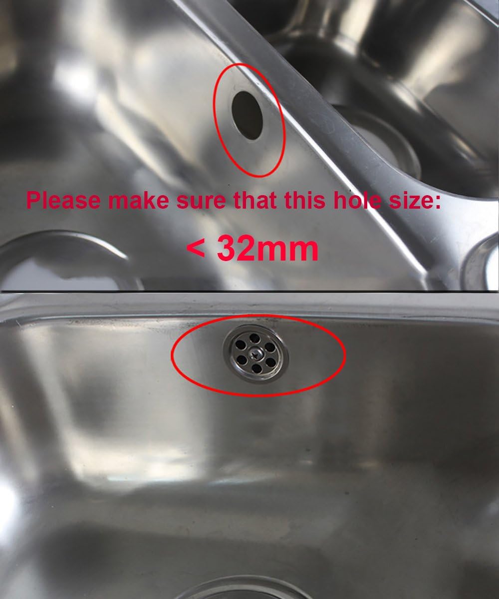 2x Overflow Pipes, Overflow Tube for Sink Extendible Circular Interface(Size: 41x41mm) Tube Length 250mm, Dia 26mm (Inner Dia: 21mm) - Image 5