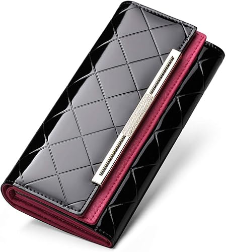 Amazon 長財布 レディース L字 本革 ファスナー 人気 大容量 軽量 派手 可愛い 防水 小銭入れ 黒 Fblp 財布