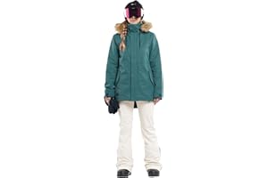 Volcom Women's Fawn Insulated Snowboard Ski Winter Hooded Jacket
