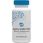 Neuroscience Alpha GABA PM - Sleep Aid for Adults with 5-HTP, Melatonin 3mg + L Theanine Supplement - Calming Botanical Blend for Stress Support, Brain Health & Relaxation (60 Capsules)