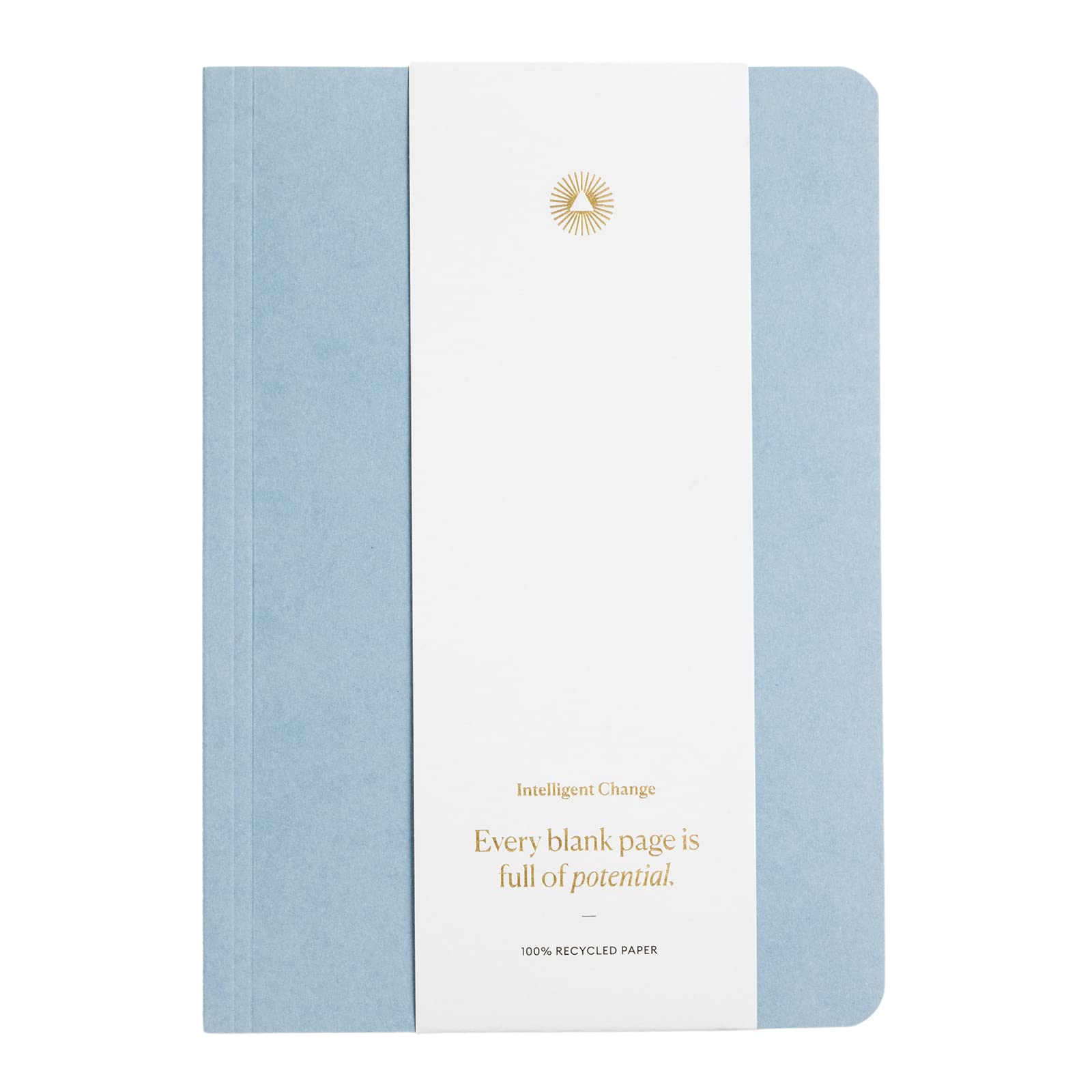Intelligent Change Daily Essential Notebook -Light Blue- Lined Soft Cover Notebook for School & Work - Blank Notepad for Notes, To-Do Lists, & Creative Writing - Encourages Productivity & Mindfulness