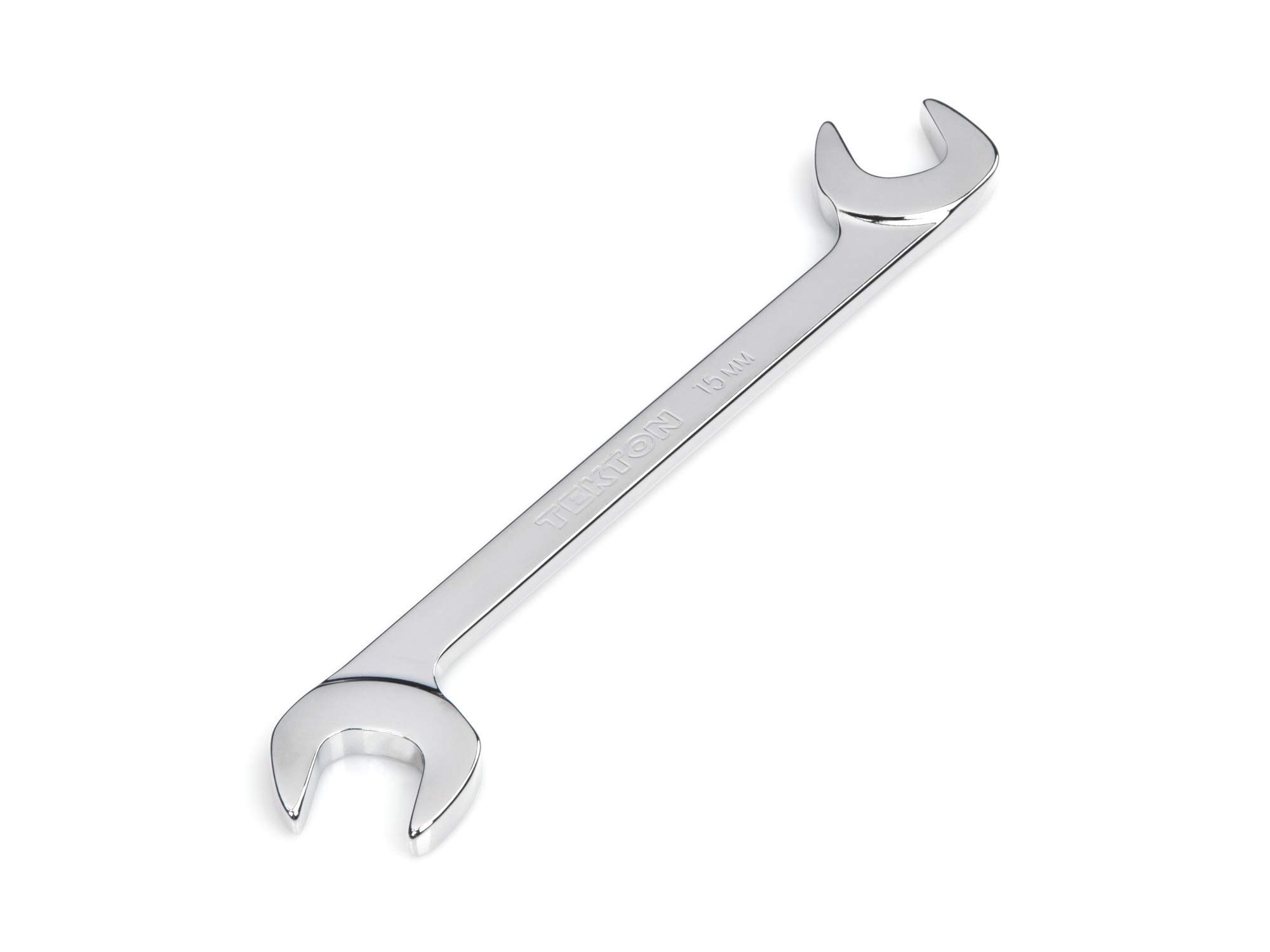 TEKTON 15 mm Angle Head Open End Wrench | WAE84015 | Made in USA