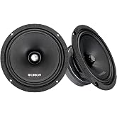 ORION Cobalt CM854 8" High Efficiency Mid-Range Speakers, 1200W Pair | 300W RMS, 4-Ohm Impedance, 1.5" Voice Coil, Bullet Loudspeaker Design