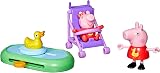 Peppa Pig Evie’s Park Playset - 7.5 cm Figures - Stroller & Pond Accessories view 1