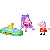 Peppa Pig Peppa and Evie's Park Fun Playset with 2 Figures and 2 Accessories, Preschool Toys for 3 Year Old Girls and Boys and Up