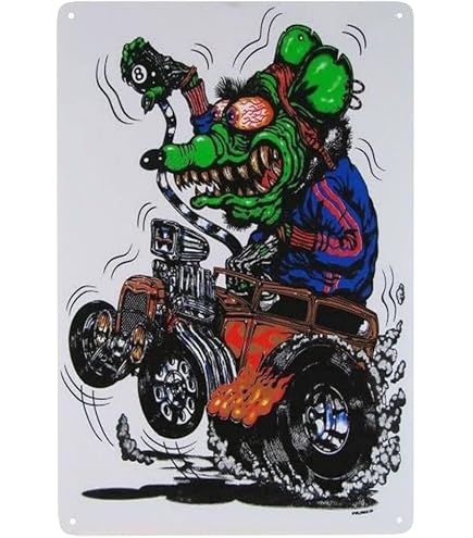 Amazon.com: American Collectibles Rat Fink Collage : Home & Kitchen