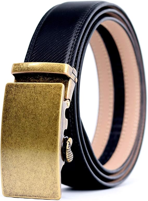 Amazon ベルトメンズレザーレトロカラー自動ロックレザービジネスカジュアルベルト若い10代の学生メンズギフト ベルト 通販