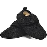 SLEVEL Comfort Toddler Slippers Lightweight Little Kids Indoor Non Slip Grip Around The House Home Shoes for Boys Girls