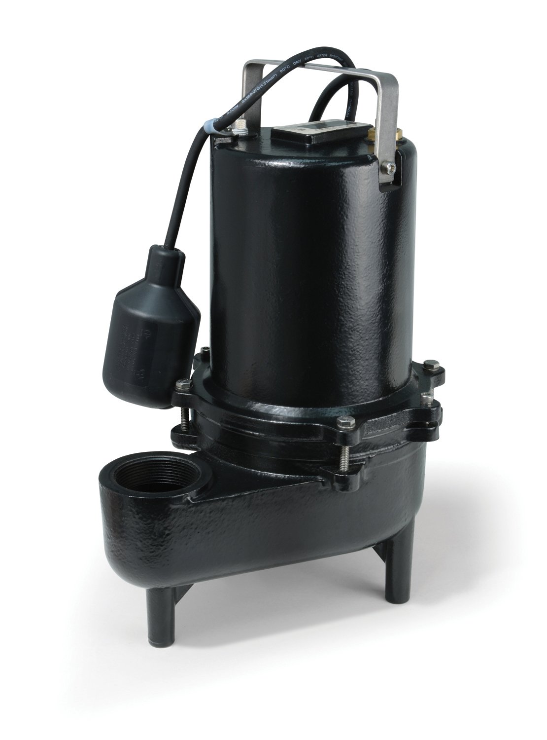 ECO-FLO Products ESE50W Cast Iron Sewage Pump with Wide Angle Switch, 1/2 HP, 7,800 GPH