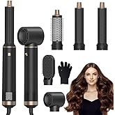 Blow Dryer Brush 5 in 1: Ionic Hot Air Styler Hair Dryer for Smooth Blowouts & Frizz-Free Volume