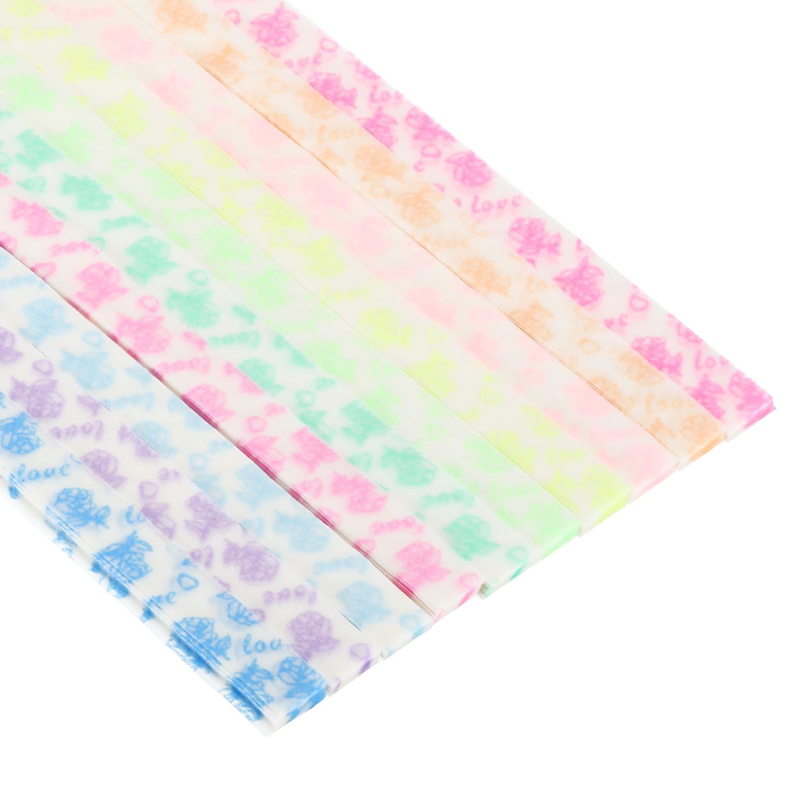 PATIKIL 9 x 1/2inch Origami Star Paper, 210Sheets Luminous Double-Sided Colored Star Paper Strip for Scrapbook Decorations Beginner Star Easy Fold Art DIY Supplies, Rose Style