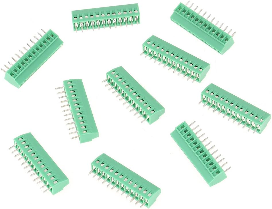 Connettori Morsettiera A Vite 2 Pin, Passo 2.54 Mm - Set Da 50 Pezzi Per Circuiti Stampati