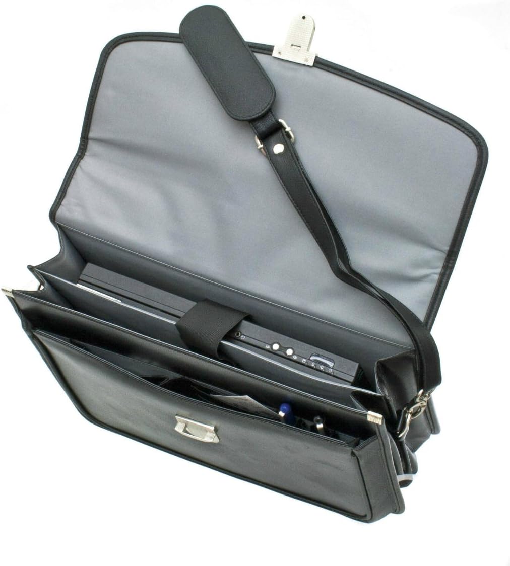 Stanford Leather briefcase 41 x 30 x 16 cm, organiser, laptop