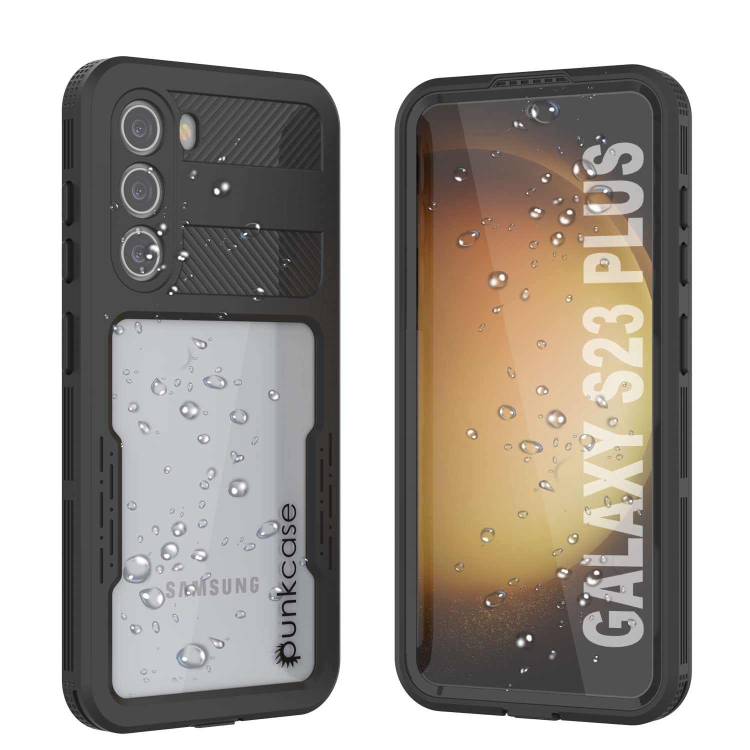 Punkcase Galaxy S23 Plus Waterproof Case [Alpine 2.0 Series] [Slim Fit] [IP68 Certified] [Shockproof] [Dirtproof] [Snowproof] Armor Cover for Galaxy S23 Plus 5G (6.6") (2023) [Black]