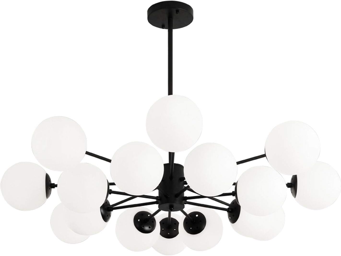 Nórdico Sputnik Lampara Colgante Negro,Moderna Viruela Decoración