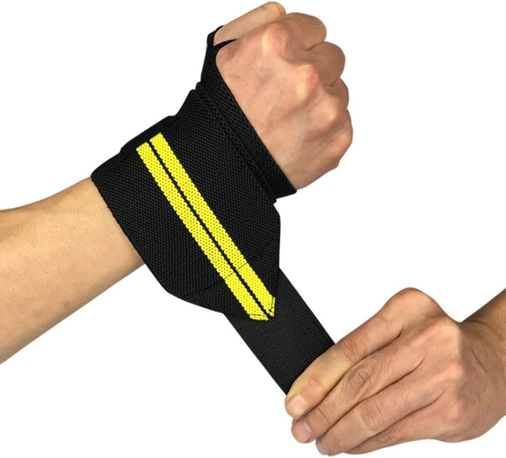 Fascia Da Polso Premium Per Sollevamento Pesi | Supporto Extra, 61cm - Ideale CrossFit E Bodybuilding - Foto 10