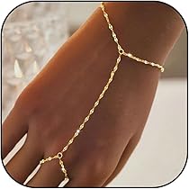 Amazon.com: Hand Chain Bracelet Ring Bracelet Hand Chain