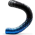 JRC Components Orimono Metallic Bicycle Handlebar Tape | Set of 2 Comfortable Bar Tape for Road Bike | Gravel Bicycle Handlebar Wrap with Bar End Plugs | Enhance Your Bike Grip - (Blue)