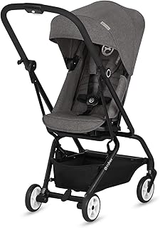 CYBEX Gold Buggy Eezy S Twist, 360° Rotierbare Sitzeinheit, Ultrakompakt, Ab Geburt bis 17 kg (ca. 4 Jahre), Manhattan Grey
