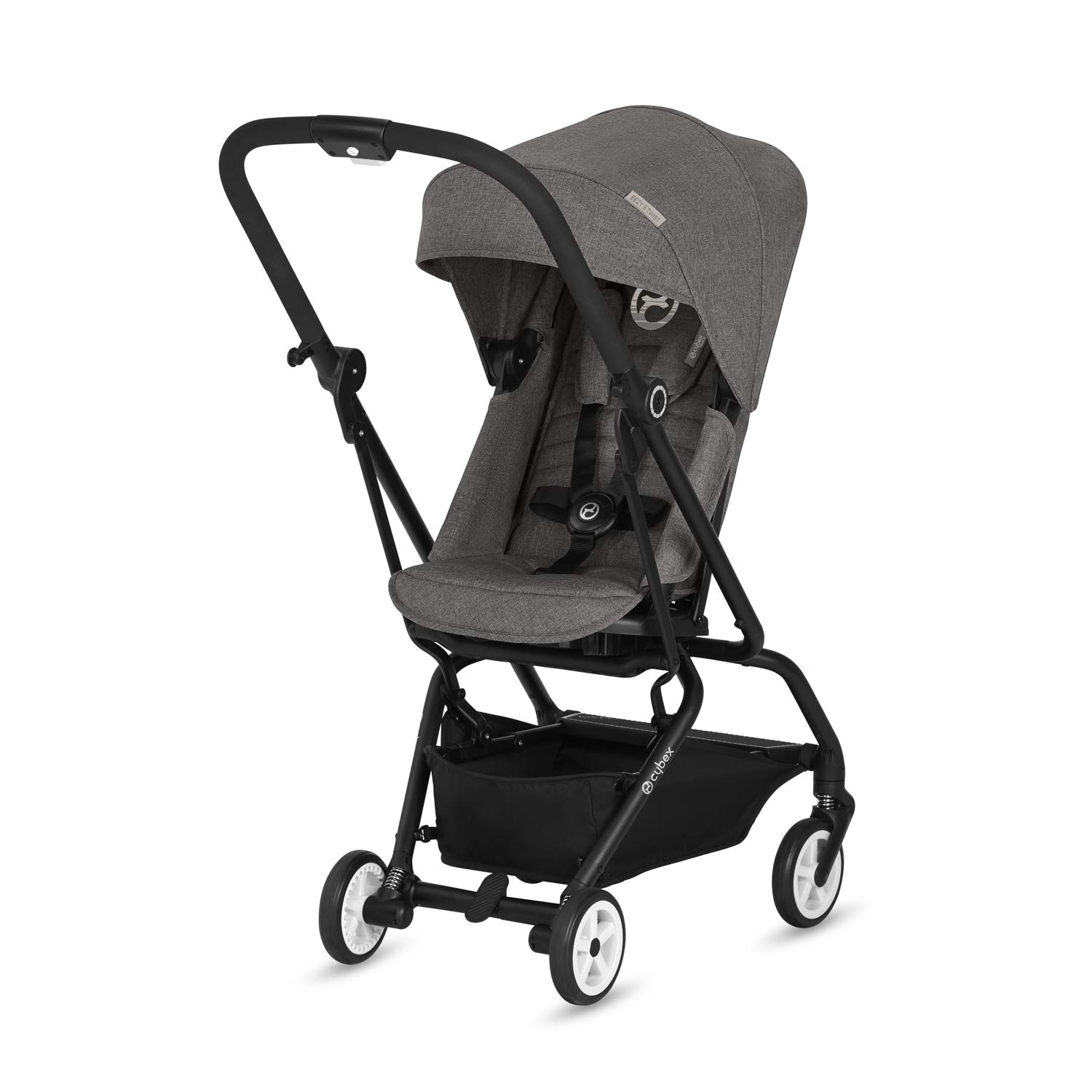 CYBEX Gold Buggy Eezy S Twist, 360° Rotierbare Sitzeinheit, Ultrakompakt, Ab Geburt bis 17 kg (ca. 4 Jahre), Manhattan Grey