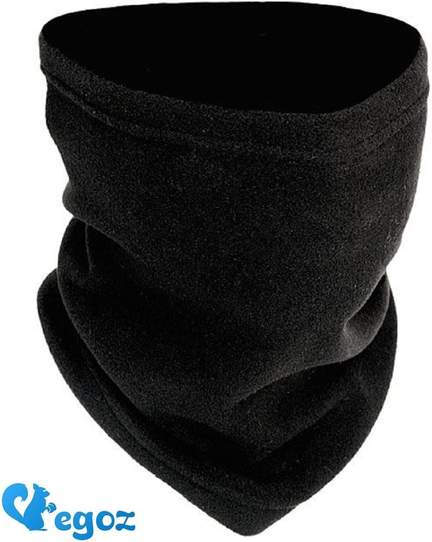 Egoz Neck Warmer Fleece Polar Gaiter Warm Cold Weather Scarf, Mens or Womens, Unisex Thermal Face Mask