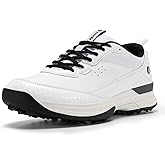FitVille Wide Golf Shoes Men Professional Outdoor Water Resistant Golf Shoes for Course with Non-Removable Spikes