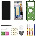 Galaxy Note9 LCD Display Screen Assembly Replacement for Samsung Galaxy Note9 Touch Digitizer Screen with Frame Toolkits SM-N960U N960F No Fingerprint (Lavender Purple)