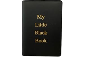 WINGS CRAFT & FUNDRAISING SUPPLY My Little Black Book Mini Credit Card Size Internet Password Address Phone Book (Set of 1)