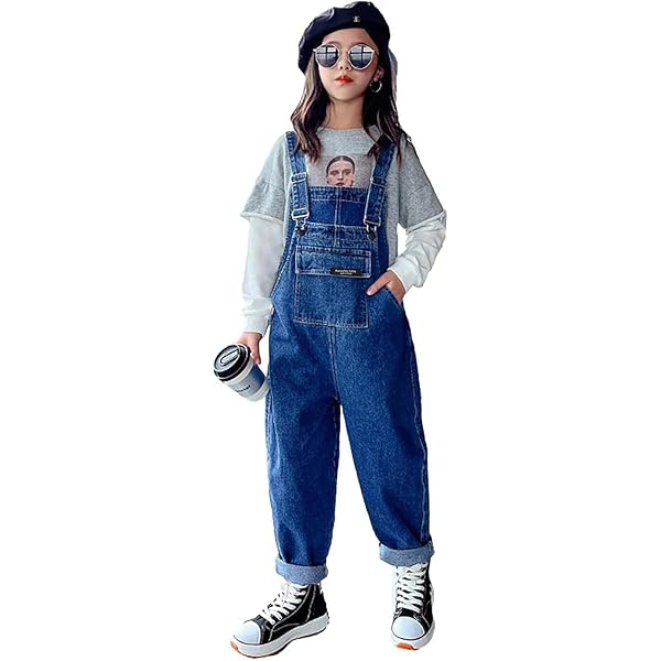 Amazon.com: Carhartt Girls' Denim Jean Bib Overalls (Unlined