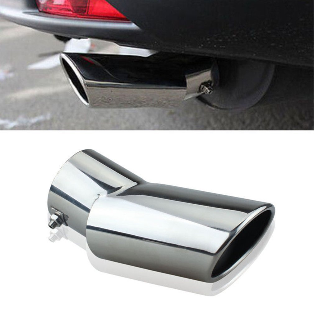 KEEPDSGN Chrome Stainless Steel Exhaust Tip – Oval/Round For Honda CR-V – Clamp-On