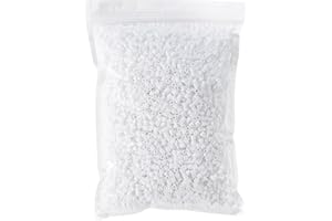 Tcthbc Fuse Beads 6000 Pieces White Melty Beads 5mm Iron Beads Compatible Perler Beads Hama Beads, White